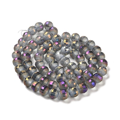 Electroplate Glass Beads Strands EGLA-Z001-03A-FR04-1