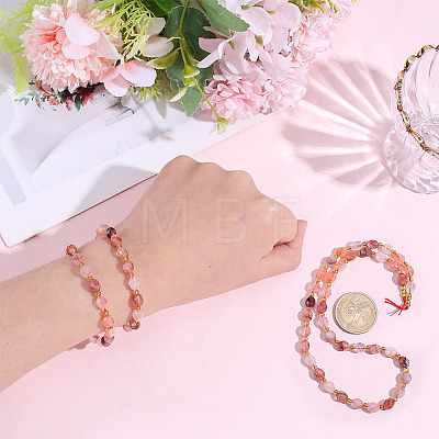 1 Strand Natural Ferruginous Quartz Beads Strands G-DR0001-03-1