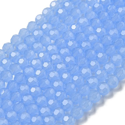 Imitation Jade Glass Beads Stands X-EGLA-A035-J4mm-D03-1