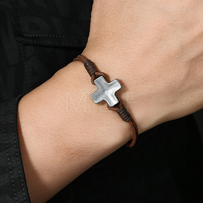 Minimalist Alloy Cross Link Bracelets FS-WG2B765-01-1