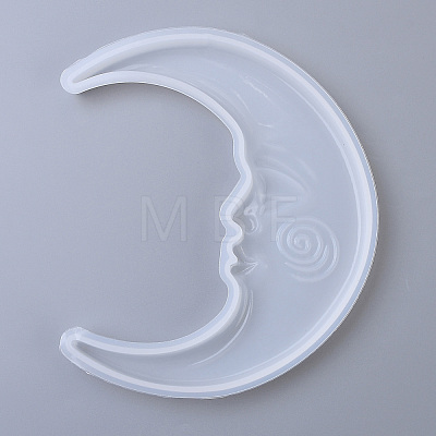 Moon Shape Mirror Silicone Molds DIY-J005-02-1