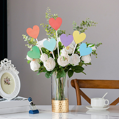 14Pcs Wooden Picks for Vase Decorations AJEW-SP0004-71C-1