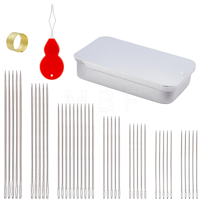 304 Stainless Steel Knitting Needles Kits DIY-CY0004-15-1
