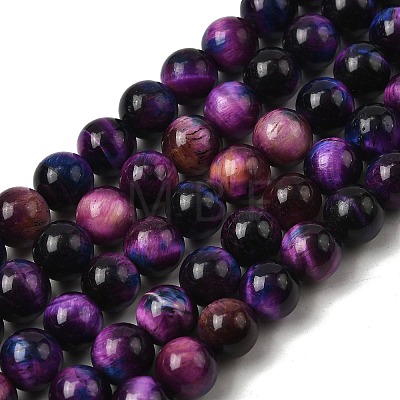 Natural Tiger Eye Beads Strands G-F561-6mm-B07-1