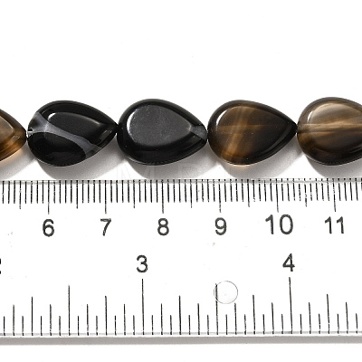 Natural Black Agate(Dyed & Heated) Beads Strands G-P561-B13-01-1