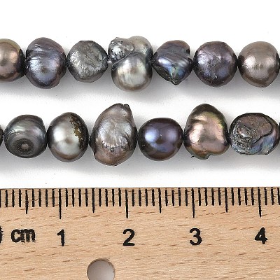 Dyed Natural Cultured Freshwater Pearl Beads Strands PEAR-A006-08E-1