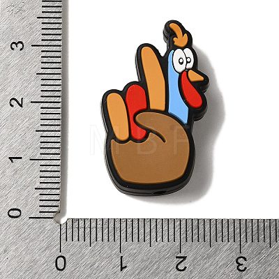 Thanksgiving Theme Silicone Beads SIL-S006-05A-1