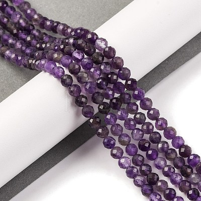 Natural Amethyst Beads Strands G-F770-C07-02AB-1