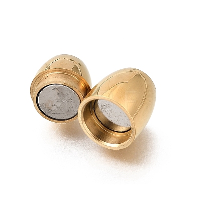 304 Stainless Steel Magnetic Clasps STAS-H263-05G-1