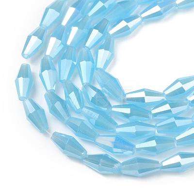 Opaque Glass Beads Strands GLAA-P001-04A-03-1