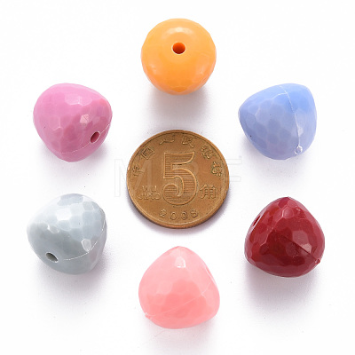 Opaque Acrylic Beads X-MACR-S373-10A-1