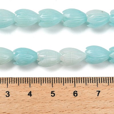 Synthetic Shell Dyed Carved Beads Strands SHEL-K007-08B-02-1