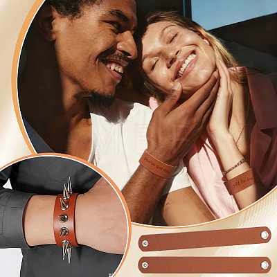 20Pcs PU Leather Wide Band Cord Bracelet BJEW-PH0004-74-1