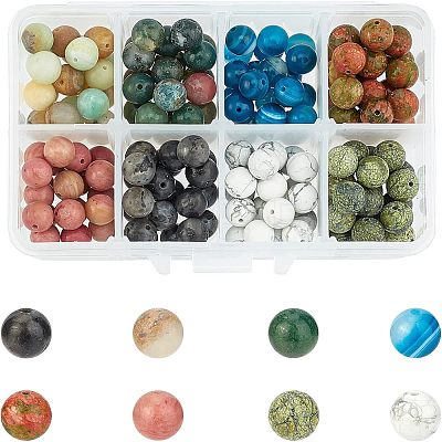 Natural Mixed Gemstone Beads G-NB0001-81-1