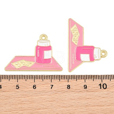 Medical Theme Alloy Enamel Pendants AL-CBA2919-03G-10B-1