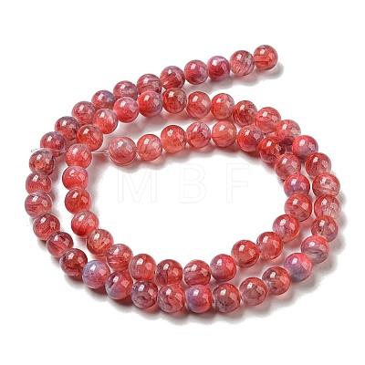 Dyed Natural White Jade Beads Strands G-F764-01D-1