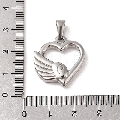 Non-Tarnish 304 Stainless Steel Pendants STAS-R232-07P-1