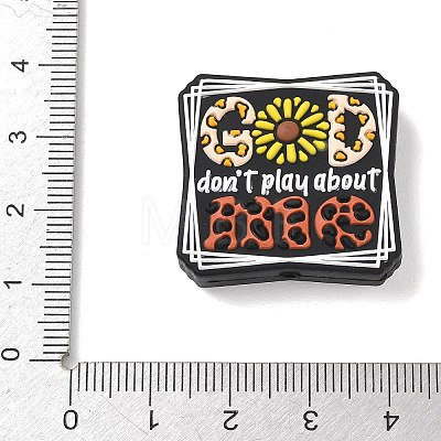 Inspirational Silicone Beads SL-CBAF318-C05-1