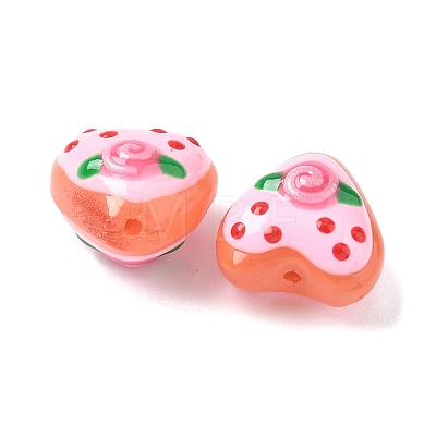 Baking Paint Glass Enamel Beads LAMP-D303-02E-1