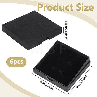 6Pcs Paper Jewelry Set Gift Packing Boxes CON-PH0003-83B-01-1