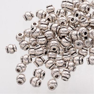 Barrel Tibetan Silver Spacer Beads AB608-1