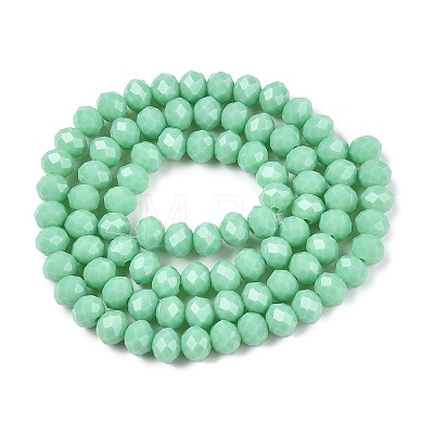 Opaque Solid Color Imitation Jade Glass Beads Strands LS-EGLA-A044-P6mm-D14-1