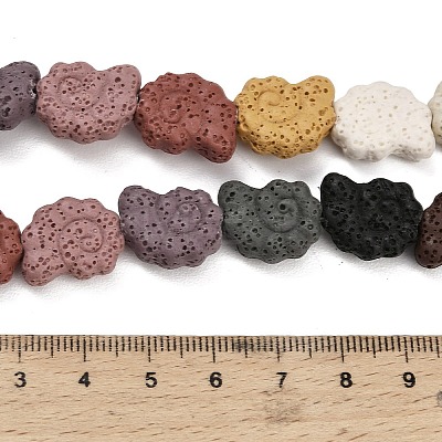 Natural Lava Rock Beads Strands G-G347-01A-1