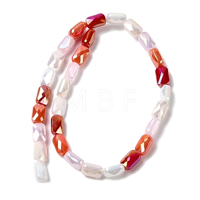 Electroplate Glass Beads Strands X-EGLA-P065-02A-06-1