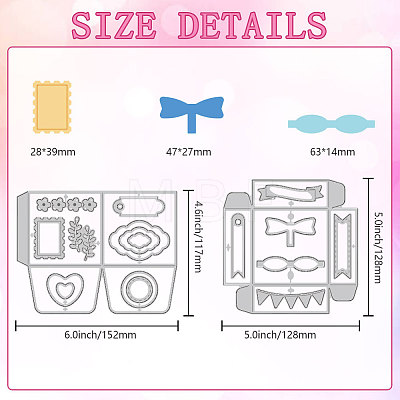 Carbon Steel Cutting Dies Stencils DIY-WH0309-1807-1