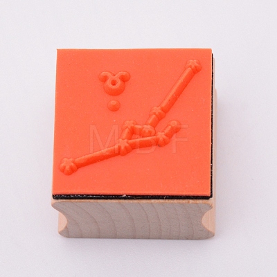 Wooden Stamps DIY-WH0175-46B-1