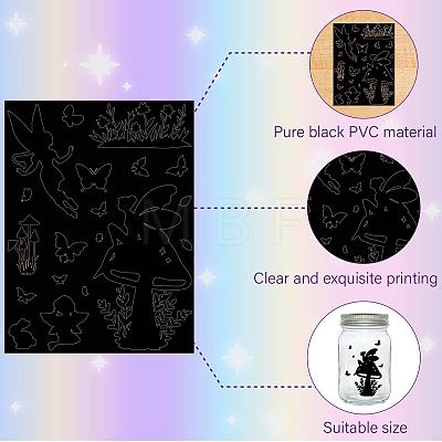 6 Sheets 6 Styles Religion Self-Adhesive PVC Waterproof Picture Stickers DIY-WH0605-008-1