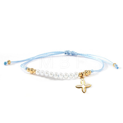 304 Stainless Steel Cross Charm Bracelets NZ8647-6-1