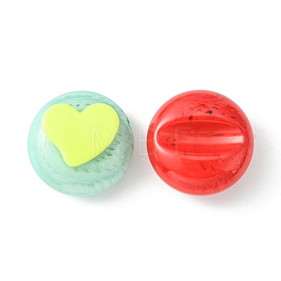 Two Tone Opaque Acrylic Cabochons SACR-X0015-21-1