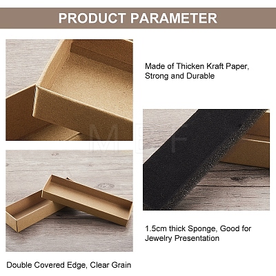 Paper Cardboard Bracelet Boxes CBOX-WH0004-09-1