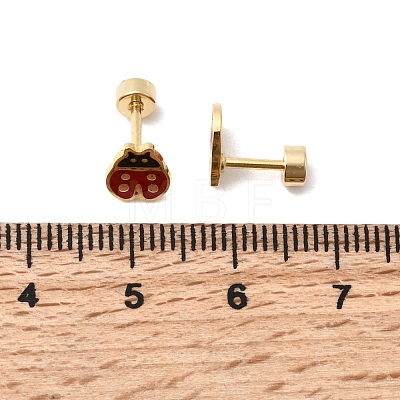 304 Stainless Steel Stud Earrings EJEW-F396-02D-G-1