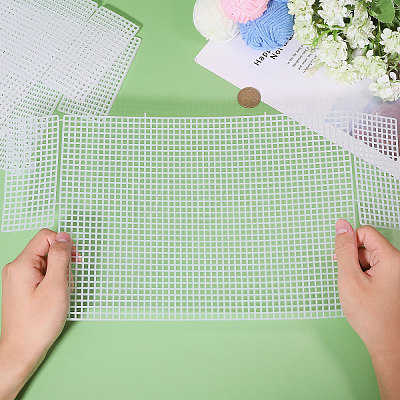 Plastic Mesh Canvas Sheets DIY-WH0581-54-1