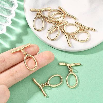 SHEGRACE Brass Toggle Clasps XGRQ58378-790G-1
