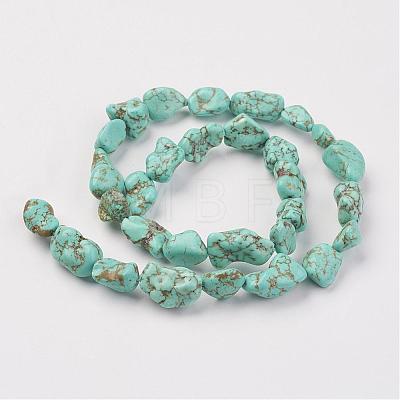 Natural Green Turquoise Beads Strands G-N0312-01-1