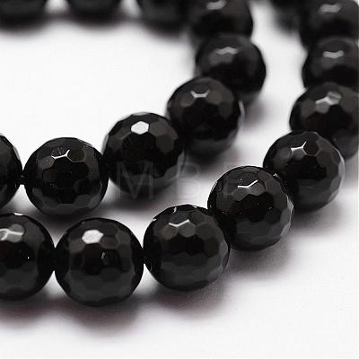 Natural Black Onyx Beads Strands G-D840-22-8mm-1