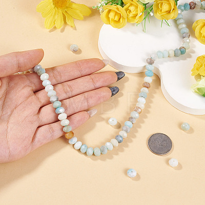 1 Strand Natural Flower Amazonite Beads Strands G-TA0003-26A-1