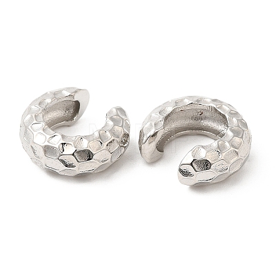 Rack Plating Brass Cuff Earrings for Women EJEW-Q770-24P-1