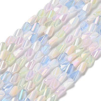 Electroplate Glass Beads Strands EGLA-P065-01A-01-1