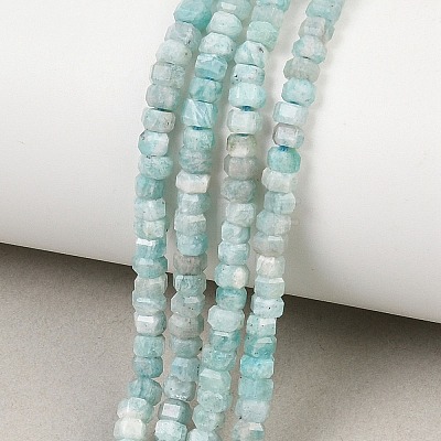 Natural Amazonite Beads Strands G-G345-C20-2x4mm-1