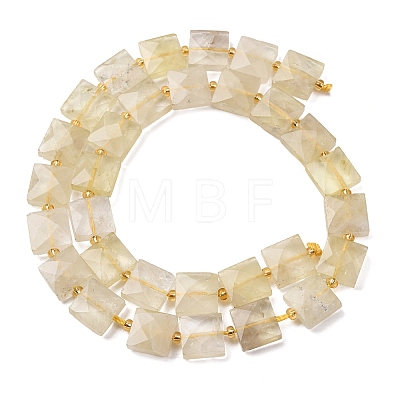 Heated Natural Lemon Quartz Beads Strands G-F839-A13-01-1