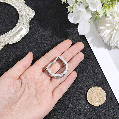 Brass Pave Clear Cubic Zirconia Tie Clips AJEW-WH20020-700P-1