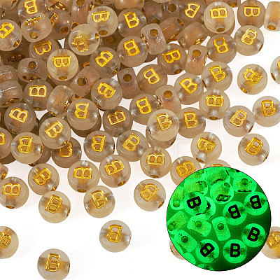 50G Luminous Transparent Acrylic Beads OACR-TAD0001-01B-1