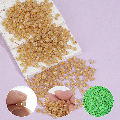 1100Pcs Luminous Acrylic Beads MACR-PA0001-82-1