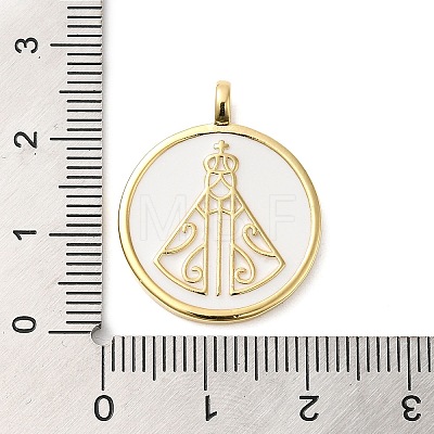 Rack Plating Brass Enamel Pendants KK-D047-06G-01-1