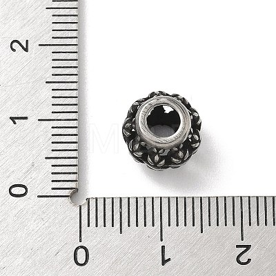 304 Stainless Steel European Beads STAS-H238-09F-AS-1