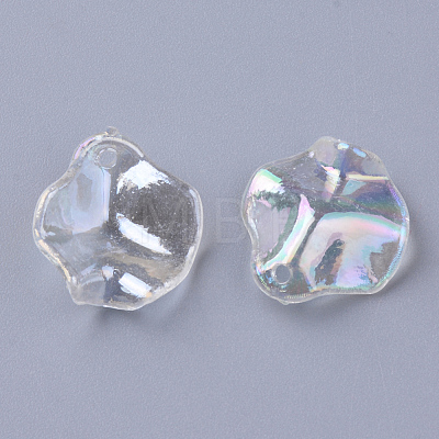 Transparent Acrylic Pendants X-MACR-N007-07E-1